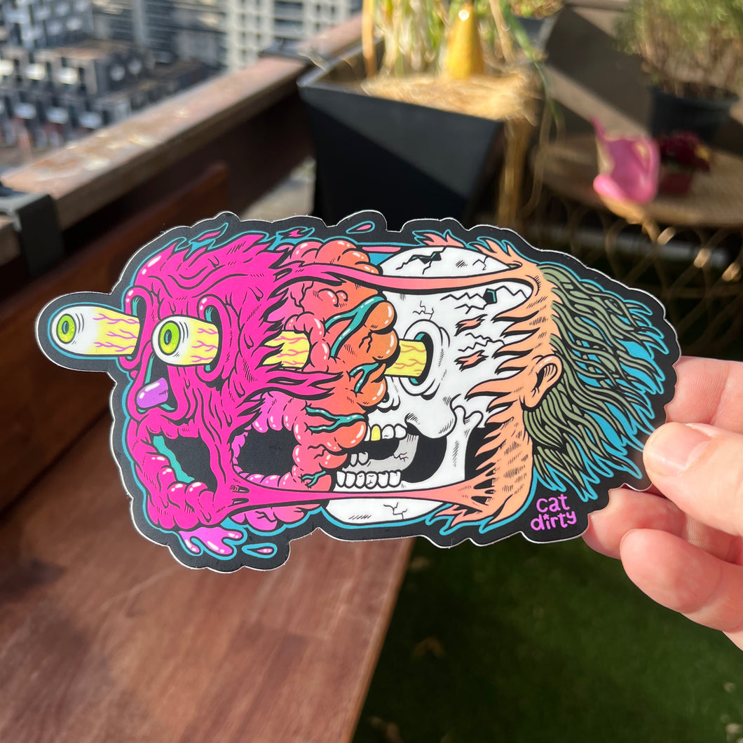 Amazon Red Sticker Ripped RIPPED (XL Sticker) – CatDirty