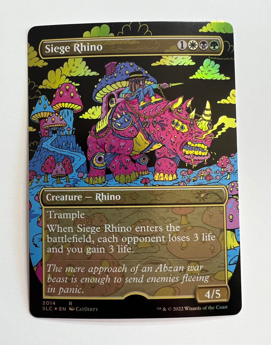 Siege Rhino-Magic The Gathering Artist proofs CatDirty Siege Rhino-Magic The Gathering Artist proofs CatDirty