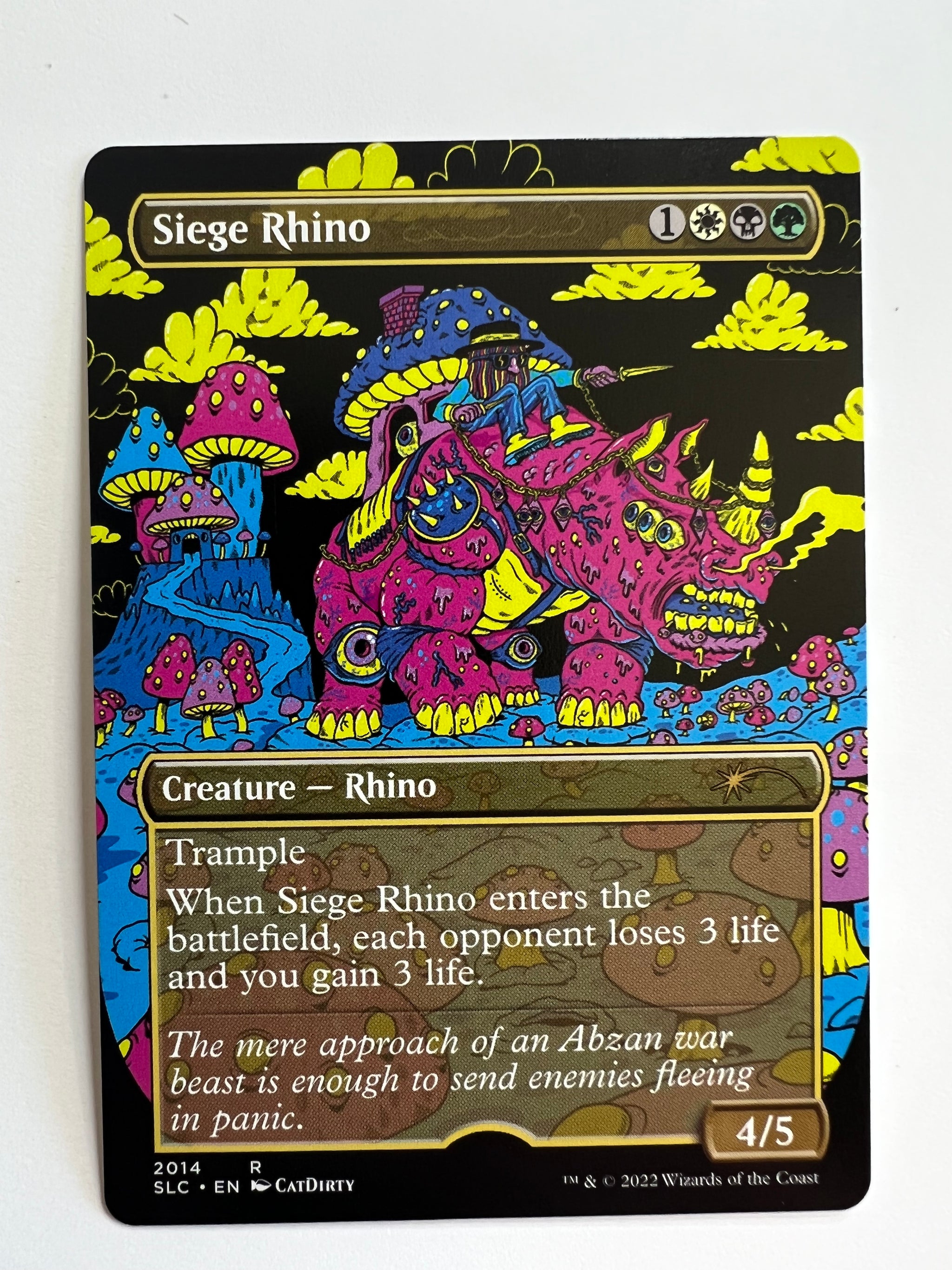 rhino cards mtg Siege Rhino-Magic The Gathering Artist proofs – CatDirty